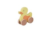 Vauva- ja taaperolelut - Barbo Baby Wooden Animals On Wheels - Duck - 6087