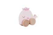 Vauva- ja taaperolelut - Barbo Baby Wooden Animals On Wheels - Whale - 6094