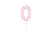 Lelut - Globos Cake candle 4.5cm Pastel Pink no. 0 - 1110
