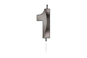 Lelut - Globos Cake Candle 6cm Metallic Black no. 1 - 1061
