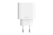 Puhelin - Adapterit & Laturit - CUKTECH A19 30W USB-A + USB-C Wall Charger - White - CUK00A19EUWH