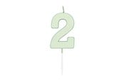 Lelut - Globos Cake candle 4.5cm Pastel Mint no. 2 - 1192