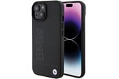 Puhelin - Kannet ja kotelot - BMW Leather Hot Stamp Case for iPhone 15 Plus - Black - 3666339170820