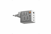 Puhelin - Adapterit & Laturit - SHARGE Pixel 100W USB-C & USB-A Charger - White - CDT-SG-100-EUR-DZP-BAI