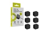 Kaapelihyllyt, Kaapelisukat & Kaapelisiteet - Mobile Origin Cable Cord Organizer Holder CB8 - Black - MO-CM-CB8-BLK