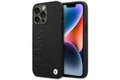 Puhelin - Kannet ja kotelot - BMW BMHCP14XSLLBK iPhone 14 Pro Max 6.7 "black / black Leather Stamp - 3666339090418