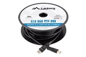 Näyttökaapeli - Lanberg HDMI cable with Ethernet - 20 m - CA-HDMI-30FB-0200-BK