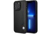 Puhelin - Kannet ja kotelot - BMW BMHCP14L22RBDK iPhone 14 Pro 6.1" black/black hardcase Leather Blue Dots - 3666339066420