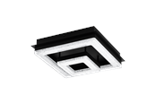 Valaisimet - EGLO FRADELO 1 LOFT 240X240 MUSTA/KRISTALLI - 99327