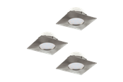 Valaisimet - EGLO PINEDA UPOTETTAVA SARJA 3X500LM 78X78 BS - 95803
