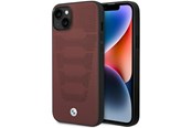 Puhelin - Kannet ja kotelot - BMW BMHCP14S22RPSR iPhone 14 6.1" burgundy/burgundy Leather Seats Pattern - 3666339066567