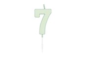 Lelut - Globos Cake candle 4.5cm Pastel Mint no. 7 - 1197
