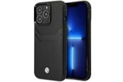 Puhelin - Kannet ja kotelot - BMW BMHCP14X22RSEPK iPhone 14 Pro Max 6.7" black/black Leather Card Slot - 3666339066796
