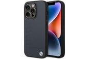 Puhelin - Kannet ja kotelot - BMW BMHMP14XSLLNA iPhone 14 Pro Max 6.7" navy/navy hardcase Leather Hot Stamp MagSafe - 3666339089252