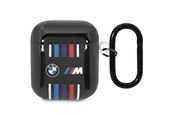 Puhelin - Muut lisävarusteet - BMW BMA222SWTK AirPods 1/2 cover black/black Multiple Colored Lines - 3666339089627