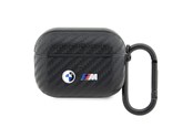 Puhelin - Muut lisävarusteet - BMW BMAPWMPUCA2 AirPods Pro cover black/black Carbon Double Metal Logo - 3666339123833