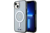 Puhelin - Kannet ja kotelot - BMW Silver Ring MagSafe case for iPhone 14 Plus - transparent - 3666339122355