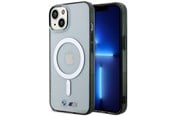 Puhelin - Kannet ja kotelot - BMW BMHMP14SHCRS iPhone 14 6.1" case transparent hardcase Silver Ring MagSafe - 3666339122348