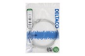 Verkkokaapelit - Deltaco patch cable - 1.5 m - grey - Harmaa - TP-6105-SLIM