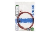 Verkkokaapelit - Deltaco patch cable - 2 m - red - Punainen - TP-62R-SLIM