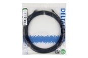 Verkkokaapelit - Deltaco patch cable - 15 m - black - Musta - TP-615S-SLIM