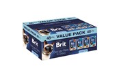 Kissat - Brit Premium by Nature Delicate fillets in gravy Box - wet cat food - 48x85g - 8595602580316