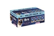 Kissat - Brit Premium by Nature Delicate fillets in gravy Sterilised Box - wet cat food - 36x85g - 8595602580880