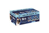 Kissat - Brit Premium by Nature Delicate fillets in gravy Box - wet cat food - 36x85g - 8595602580873