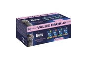 Kissat - Brit Premium by Nature Value pack Sterilised Box - wet cat food - 40x100g - 8595602585878