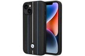 Puhelin - Kannet ja kotelot - BMW BMHCP14S22RVSK iPhone 14 6.1" black/black hardcase Leather Stamp Blue Lines - 3666339066321
