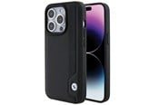 Puhelin - Kannet ja kotelot - BMW Leather Blue Dots iPhone 15 Pro Max Case - Black - 3666339142339