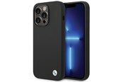 Puhelin - Kannet ja kotelot - BMW Silicone Metal Logo iPhone 15 Pro Max Case - Black - 3666339200107