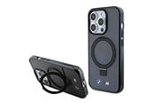 Puhelin - Kannet ja kotelot - BMW Ring Stand M Collection MagSafe Case for iPhone 15 Pro - Black - 3666339196479
