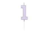 Lelut - Globos Cake candle 4.5cm Pastel Lilac no. 1 - 1211