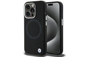 Puhelin - Kannet ja kotelot - BMW Signature Liquid Silicone MagSafe case for iPhone 15 Pro Max - black - 3666339144678