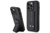 Puhelin - Kannet ja kotelot - BMW Grip Hot Stamp case for iPhone 15 Pro - black - 3666339141950