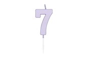 Lelut - Globos Cake candle 4.5cm Pastel Lilac no. 7 - 1217