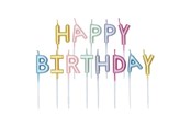 Lelut - Globos Cake Candle Set "Happy Birthday" Pastel Colors - 1101