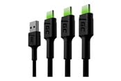 USB kaapelit - Green Cell GC Ray - USB-C cable - USB to USB-C - 1.2 m - KABGCSET02