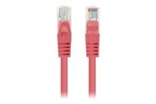 Verkkokaapelit - Lanberg patch cable - 1 m - red RAL 3017 - Punainen - PCU5-20CC-0100-R