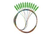 Verkkokaapelit - Lanberg pigtail - 2 m - multicolour - Musta - FP-SCAP-SS21-1202-MC
