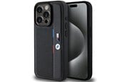 Puhelin - Kannet ja kotelot - BMW Perforated Tricolor Line case for iPhone 15 Pro - black - 3666339234713