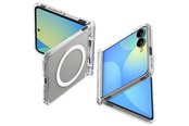 Puhelin - Kannet ja kotelot - Spigen Ultra Hybrid Pro MagSafe - clear white - Samsung Galaxy Z Flip8 - ACS11524