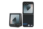 Puhelin - Kannet ja kotelot - BMW Carbon Blue Line Case for Samsung Galaxy Z Flip 6 - Black - 3666339125301