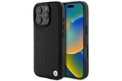Puhelin - Kannet ja kotelot - BMW Leather Hot Stamp iPhone 16 Pro Case - Black - 3666339349721