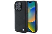 Puhelin - Kannet ja kotelot - BMW Sign Leather Crossing Lines Pattern iPhone 16 Pro Max Case - Black - 3666339323554