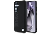 Puhelin - Kannet ja kotelot - BMW Leather Big Wordmark Case for Samsung Galaxy S25 - Black - 3666339448738