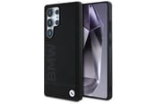 Puhelin - Kannet ja kotelot - BMW Leather Big Wordmark Case for Samsung Galaxy S25 Ultra - Black - 3666339441739