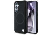 Puhelin - Kannet ja kotelot - BMW Leather Half Textured MagSafe Case for Samsung Galaxy S25 - Black - 3666339448776