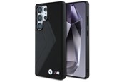 Puhelin - Kannet ja kotelot - BMW Leather Oversized Stripes MagSafe case for Samsung Galaxy S25 Ultra - black - 3666339441777